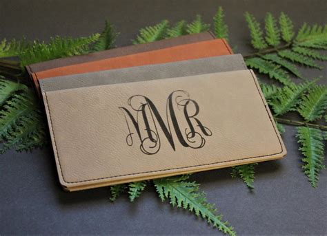 monogram checkbook covers